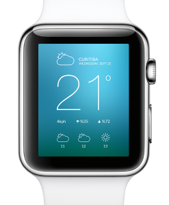 apple watch in white